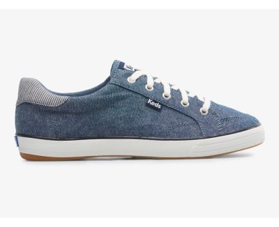 Keds Center III Chambray Bağcıklı Ayakkabı Kadın Lacivert | yNI27rq8