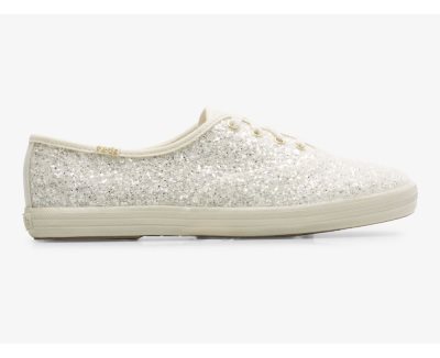 Keds Champion Glitter Celebration Spor Ayakkabı Kadın Krema | KHeCxVL3