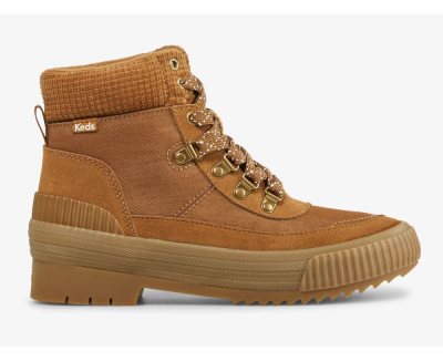 Keds Fielder Boot Su Resistant Süet w/ Thinsulate™ Bağcıklı Ayakkabı Kadın Kahverengi | xtCy8dAA