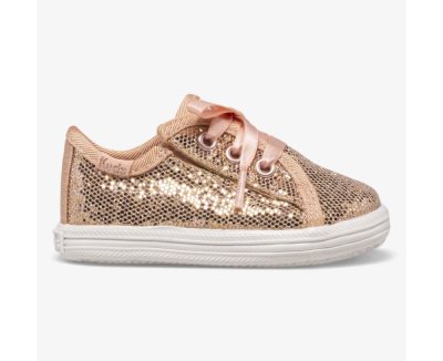 Keds Kickstart Crib Celebrations Spor Ayakkabı Çocuk Pembe Altın | RNKg6Li8