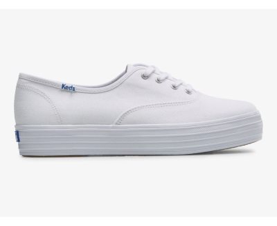 Keds The Platform Kanvas Kanvas Ayakkabı Kadın Beyaz | 63lnJRlv