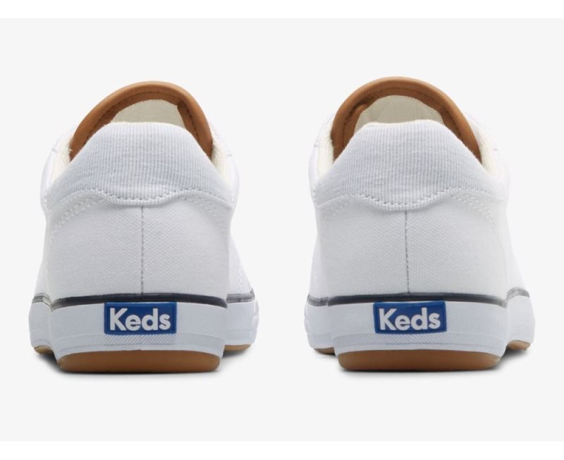 Keds Center III Kanvas Kanvas Ayakkabı Kadın Beyaz Lacivert | RDTWrDue