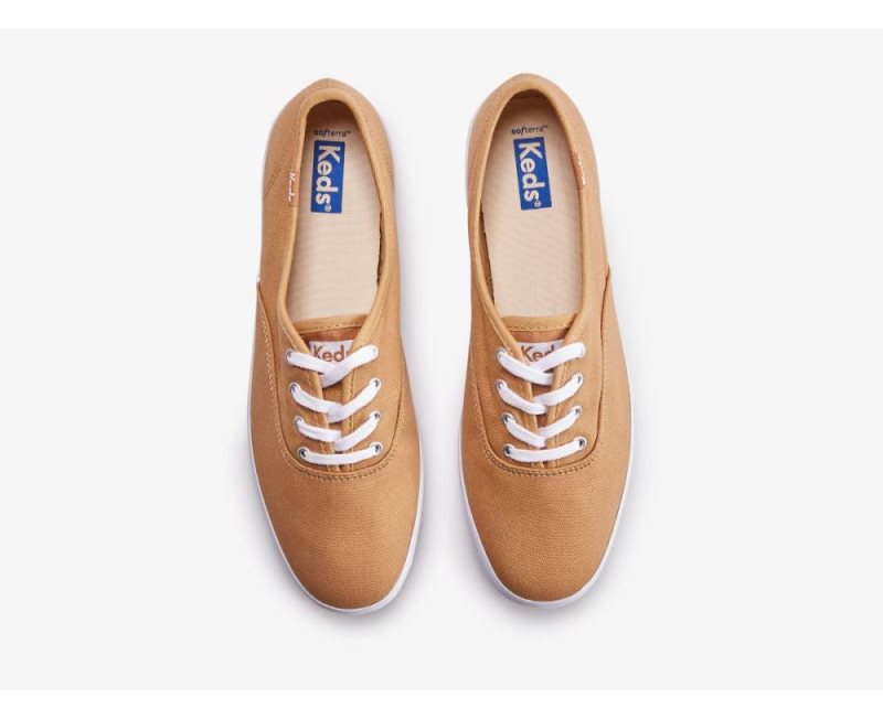 Keds Champion Feat. Organic Pamuklu Spor Ayakkabı Kadın Kahverengi | Vb7Jdkyc