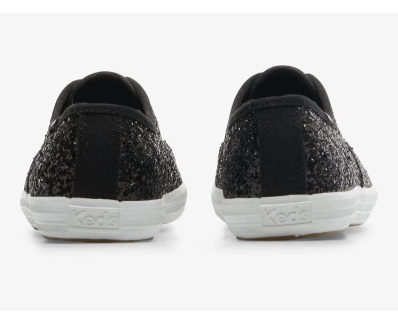 Keds Champion Glitter Celebration Spor Ayakkabı Kadın Siyah | qnLdT651