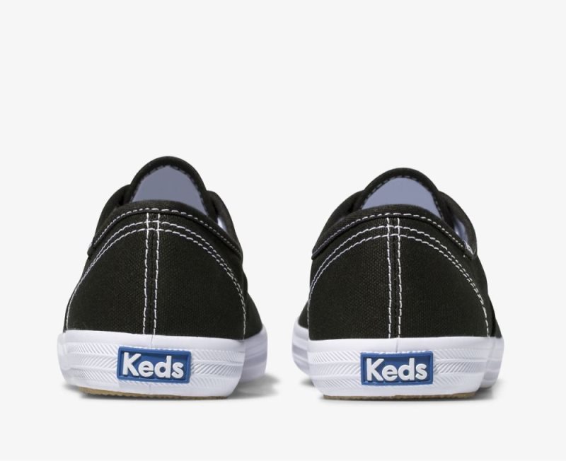 Keds Champion Orjinal Kanvas Ayakkabı Kadın Siyah | THXQuWpH