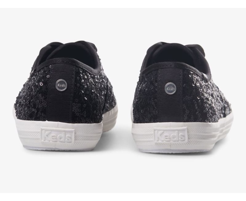 Keds Champion Sequins Celebration Spor Ayakkabı Kadın Siyah | a9JSCJbA