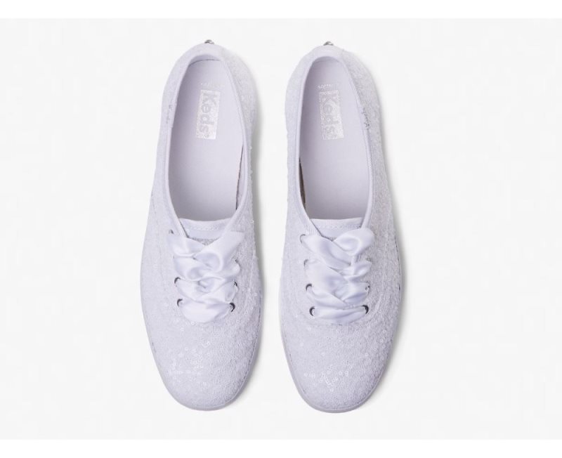 Keds Champion Sequins Spor Ayakkabı Kadın Beyaz | KJFqLnxi