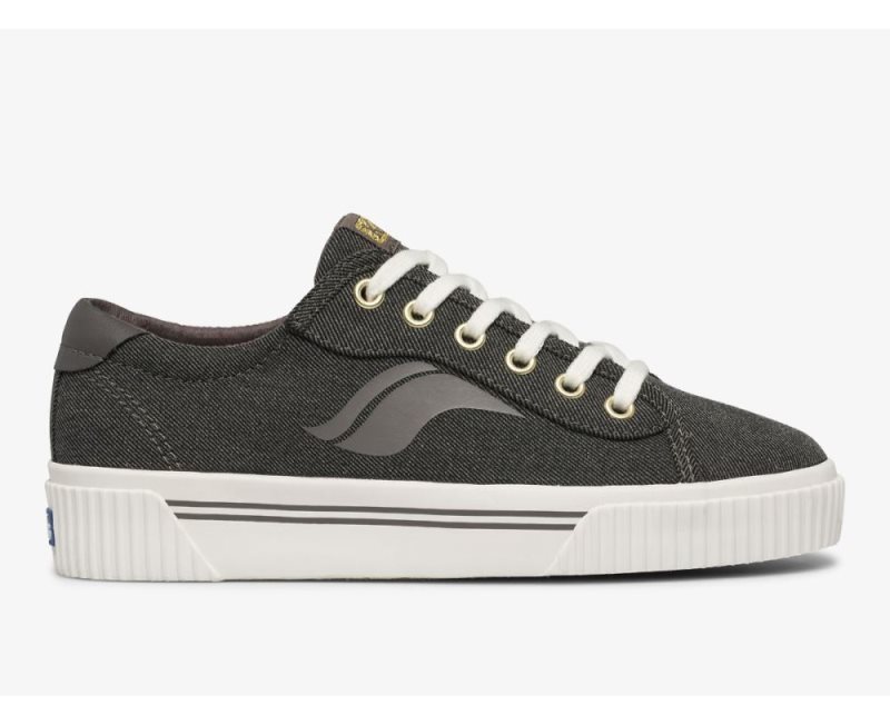 Keds Crew Kick Alto Soft Twill Spor Ayakkabı Kadın Gri | KIB7rmK4