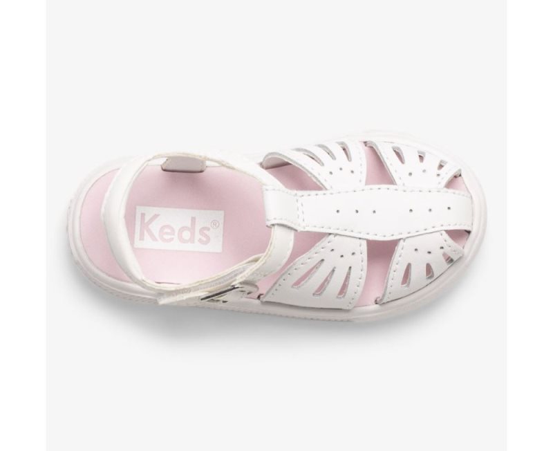 Keds Daphne Butterfly Deri Sandalet Çocuk Beyaz | 4QJoKS6k