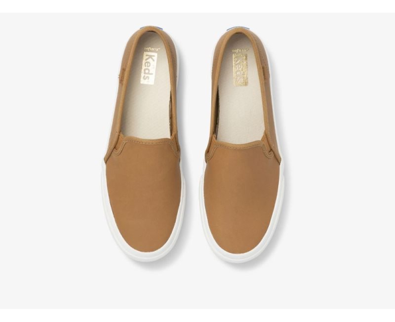 Keds Double Decker Deri Spor Ayakkabı Kadın Mocha | lH5DkrVC