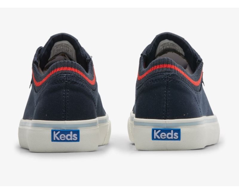 Keds Jump Kick Rib Knit Collar Bağcıklı Ayakkabı Kadın Lacivert Kırmızı | FESxXrmK