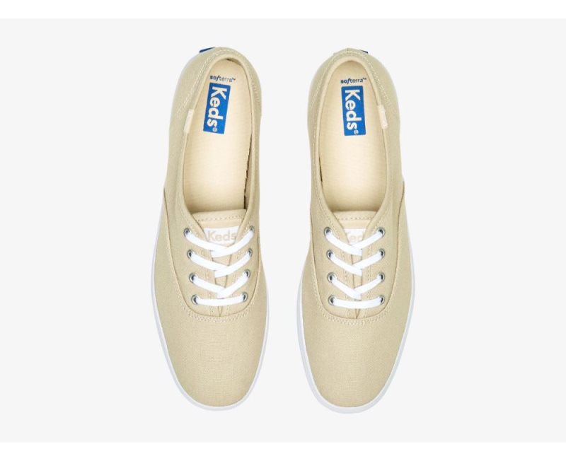 Keds Keds Champion Feat. Organic Pamuklu Spor Ayakkabı Kadın Oatmeal | yTafvhOV