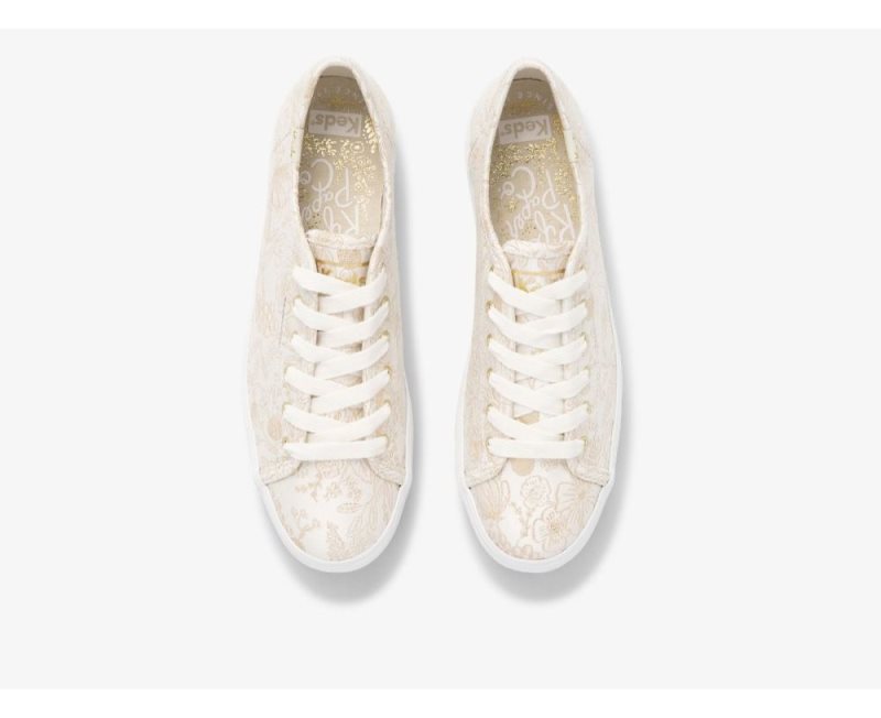 Keds Keds x Rifle Paper Co. Triple Kick Colette Jacquard Spor Ayakkabı Kadın Beyaz | I05AoEax