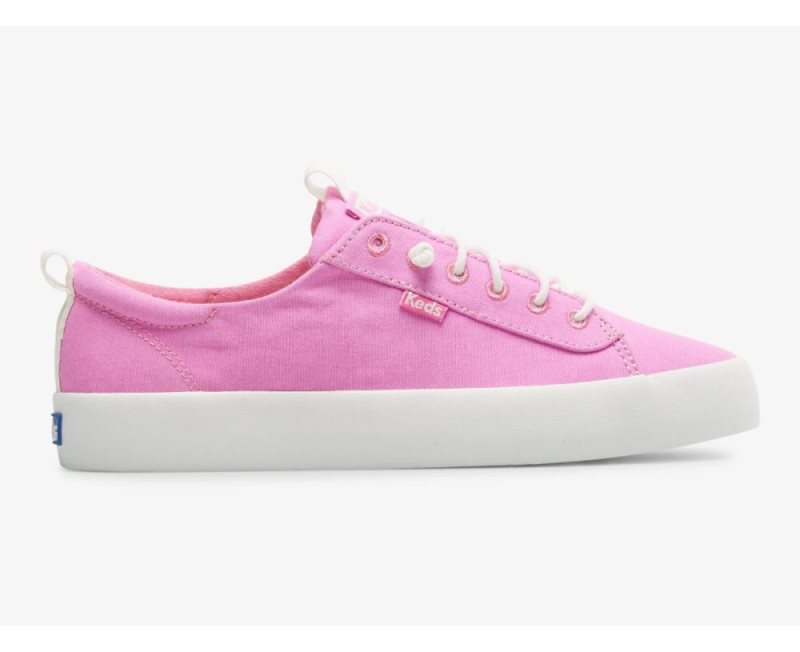 Keds Kickback Kanvas Kanvas Ayakkabı Kadın Pembe | NTYuJCAN