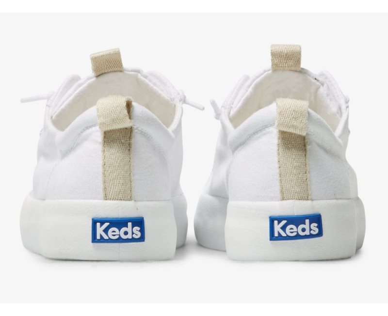 Keds Kickback Kanvas Spor Ayakkabı Kadın Beyaz | 4Vz4rKtl