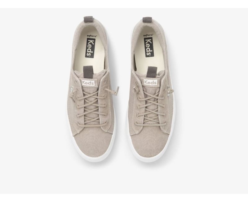 Keds Kickback Kanvas Washable Spor Ayakkabı Kadın Gri | mznQRjrq