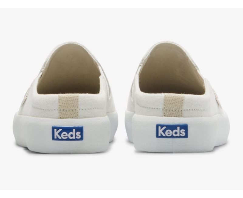 Keds Kickback Mule Crepe Makosen Ayakkabı Kadın Beyaz | pDLnl0rD