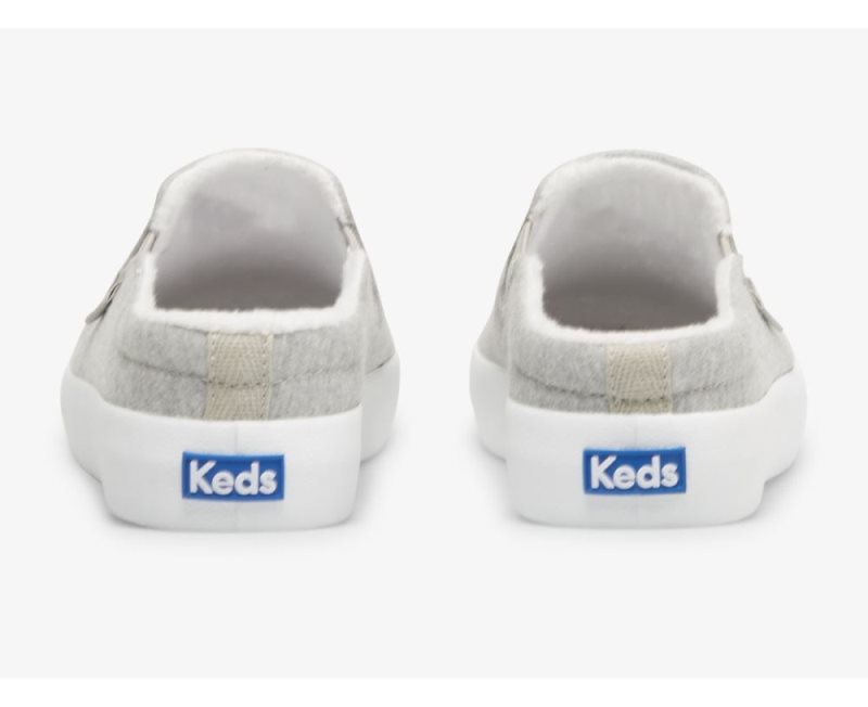 Keds Kickback Mule Sweatshirt Spor Ayakkabı Kadın Gri | swbi2Z65