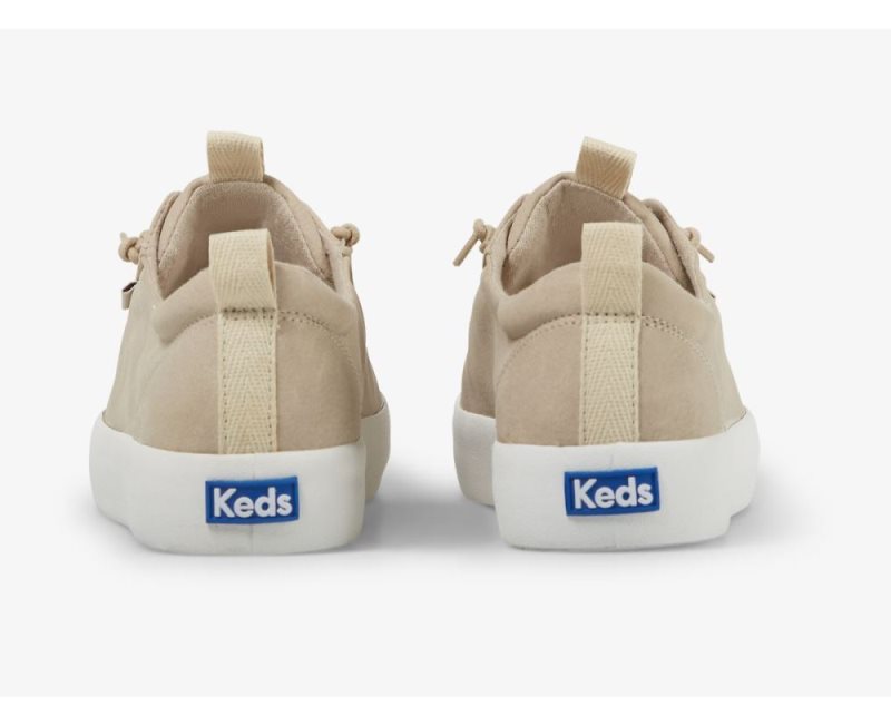 Keds Kickback Vegan Deri Spor Ayakkabı Kadın Taupe | 9ApPcSD3