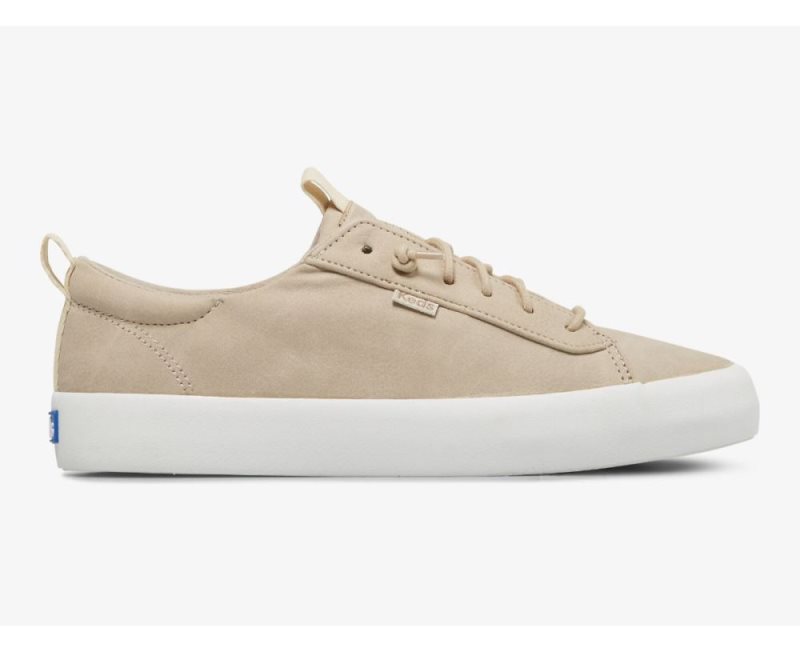 Keds Kickback Vegan Deri Spor Ayakkabı Kadın Taupe | 9ApPcSD3