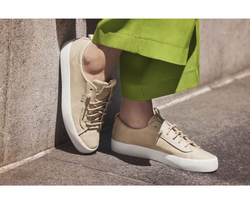 Keds Kickback Vegan Deri Spor Ayakkabı Kadın Taupe | PG5U3koM