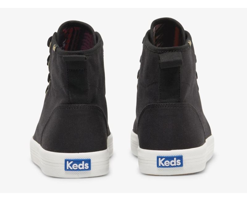 Keds Kickstart Hi Midnight Blooms Spor Ayakkabı Kadın Siyah | gSYrYLlC