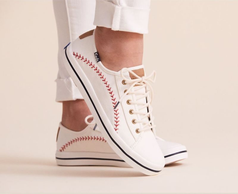 Keds Kickstart Pennant Spor Ayakkabı Kadın Beyaz | d8PQb3rJ