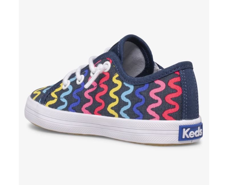 Keds Kickstart Seasonal Jr Spor Ayakkabı Çocuk Lacivert | S4ycPj5y