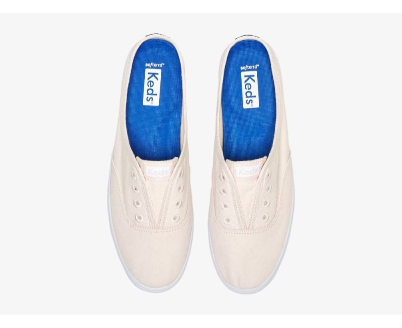 Keds Moxie Mule Washed Twill Makosen Ayakkabı Kadın Açık Pembe | fVdE6Old