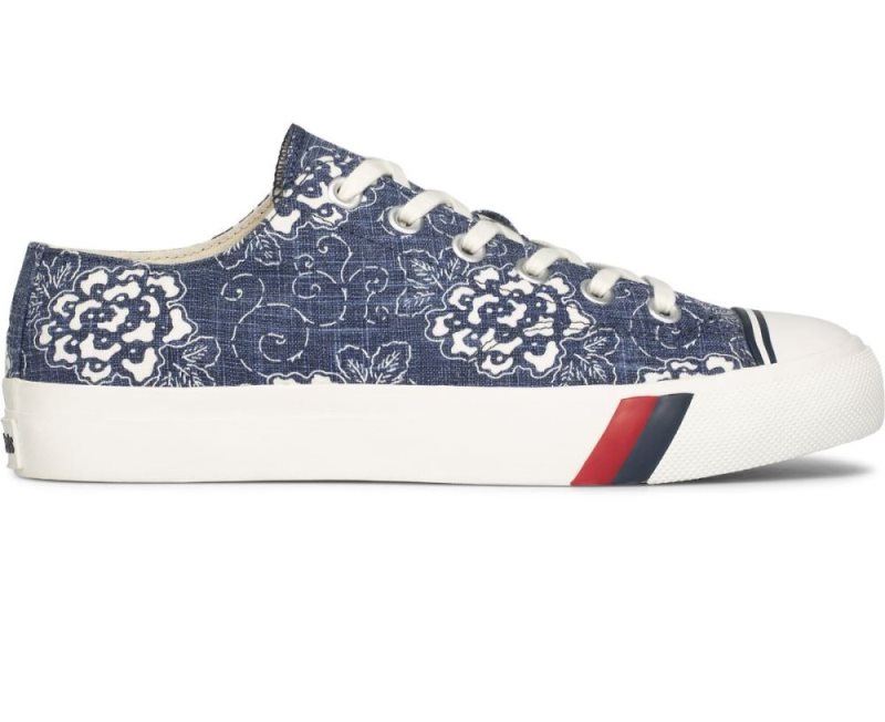 Keds Royal Lo Floral Print Spor Ayakkabı Kadın Lacivert | ejUKIjat