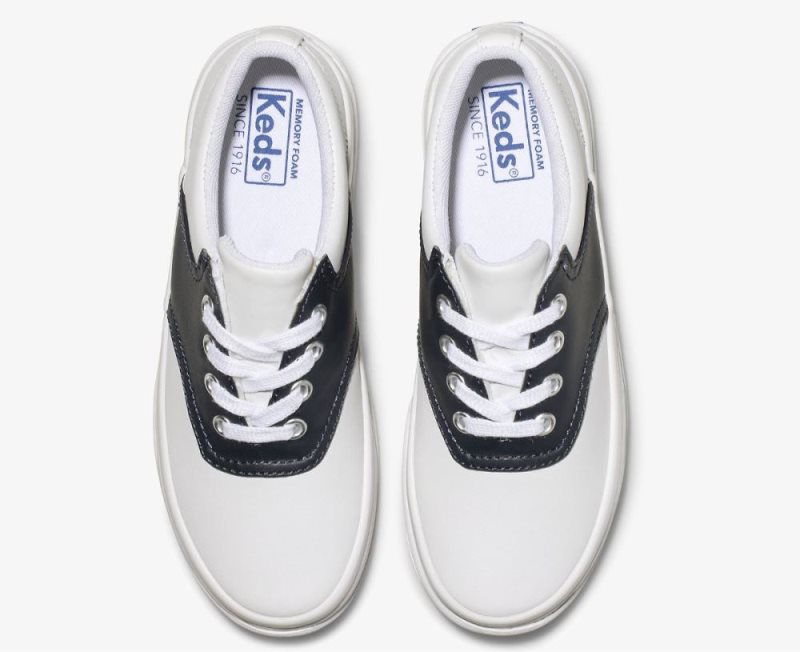 Keds School Days Ayakkabı Çocuk Beyaz Lacivert | iHUzgsNb