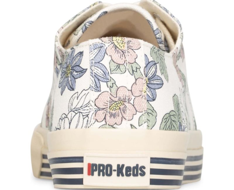 Keds Super Recycled Floral Print Kanvas Ayakkabı Erkek Krema | eVqiaAZJ25