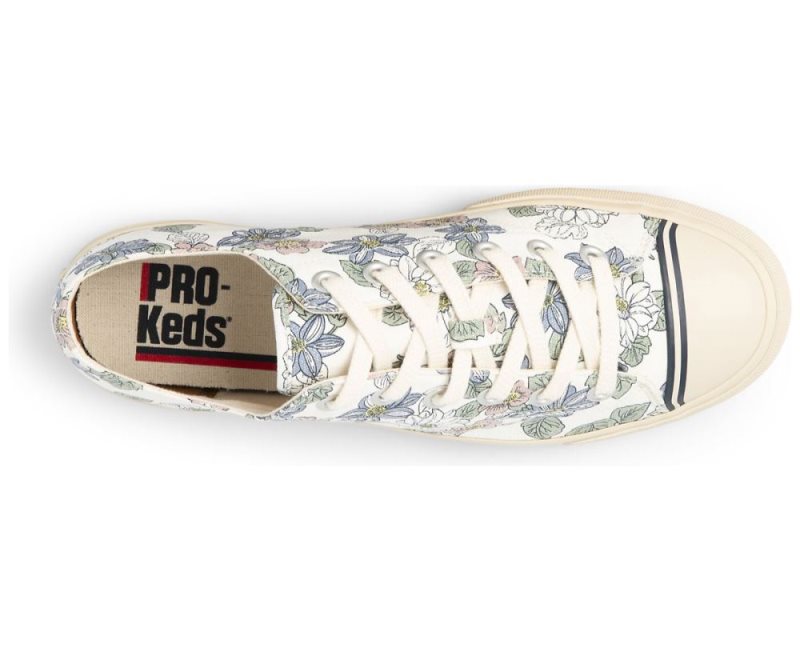 Keds Super Recycled Kanvas Floral Print Kanvas Ayakkabı Kadın Krema | 8oKjdwAt