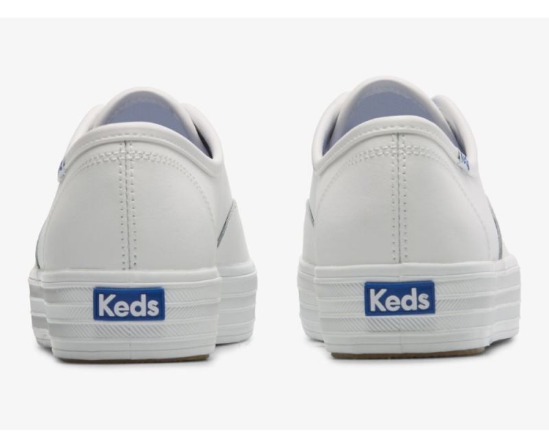 Keds The Platform Deri Deri Ayakkabı Kadın Beyaz | 1t0bfQqa