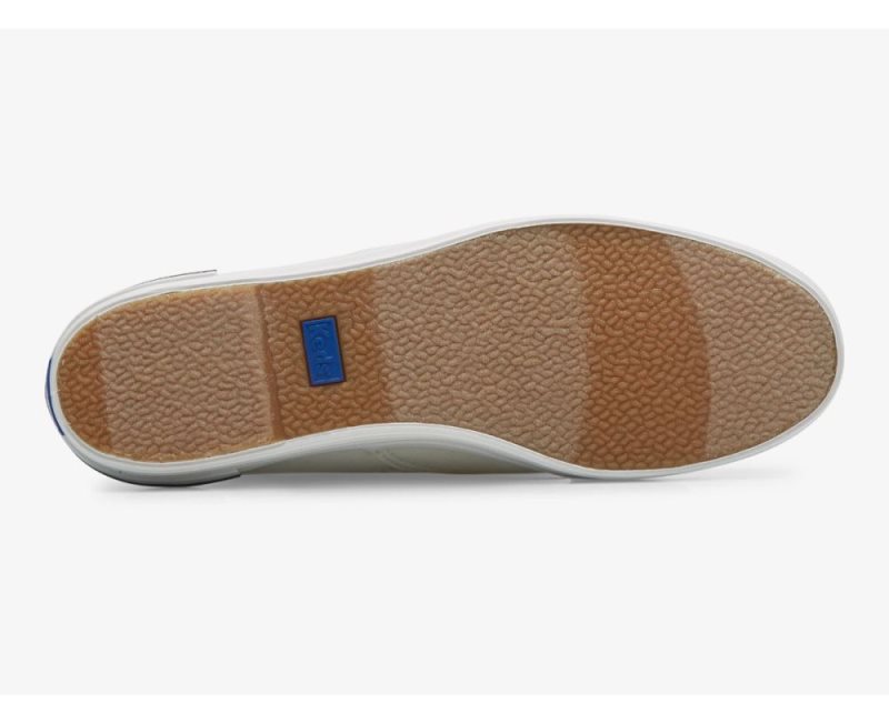 Keds The Platform Pique Stripe Platform Ayakkabı Kadın Beyaz Yeşil | UnY3llMt