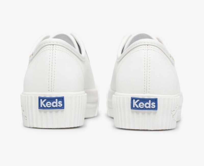 Keds Triple Kick AMP Deri Spor Ayakkabı Kadın Beyaz | PRhTnrG0