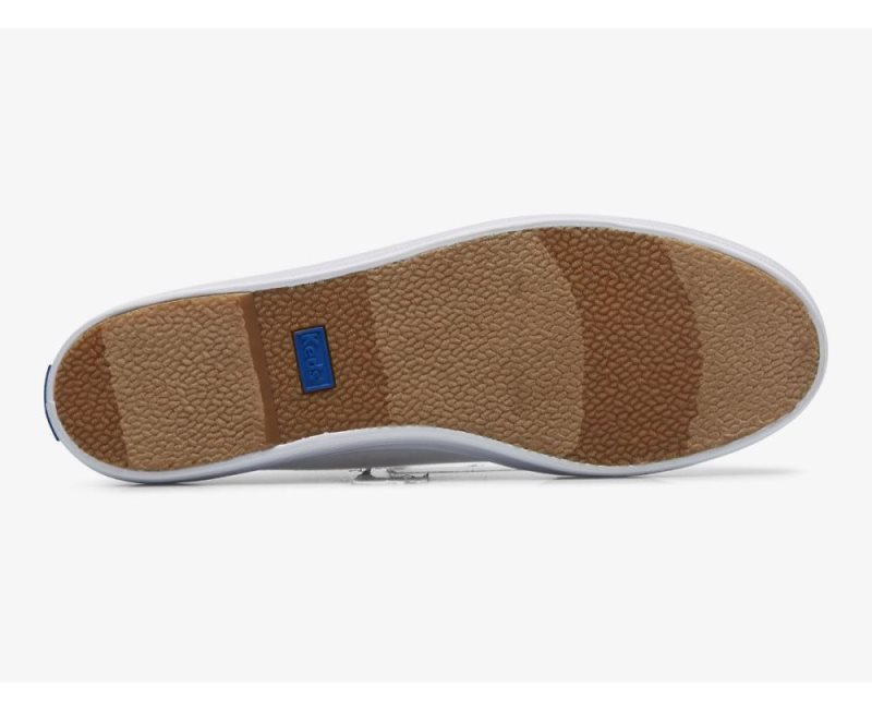 Keds Triple Kick Mule Kanvas Kanvas Ayakkabı Kadın Beyaz | Omc74Wqu